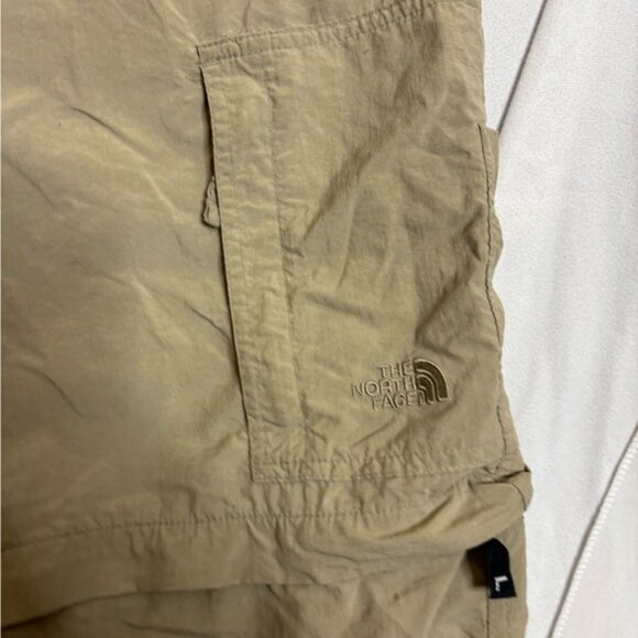 The North Face Pants Mens XL Khaki Convertible Cargo Shorts Belted Hiking - Picture 2 of 4